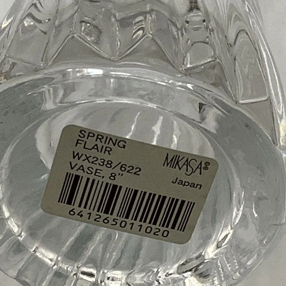 Mikasa Spring Flair 8” Crystal Vase